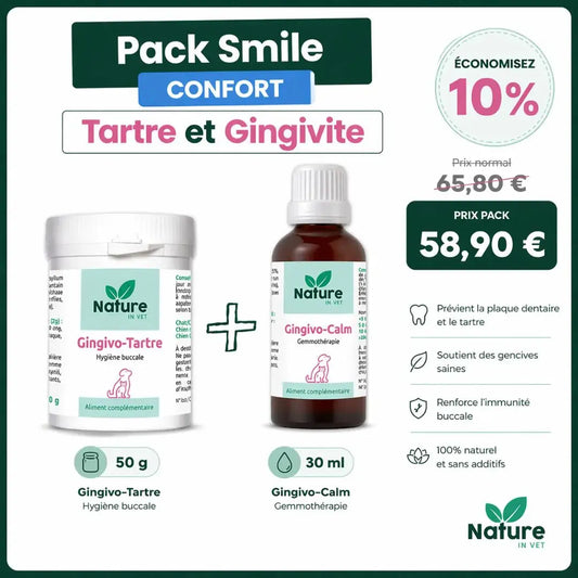 Pack Smile tartre et gingivite chien chat avec réduction 10%