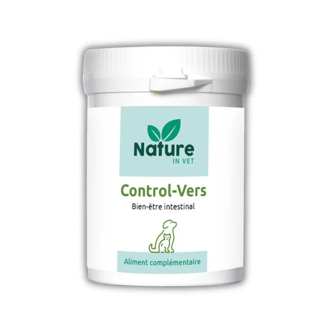 Control-Vers Nature in Vet vermifuge naturel chien chat pot