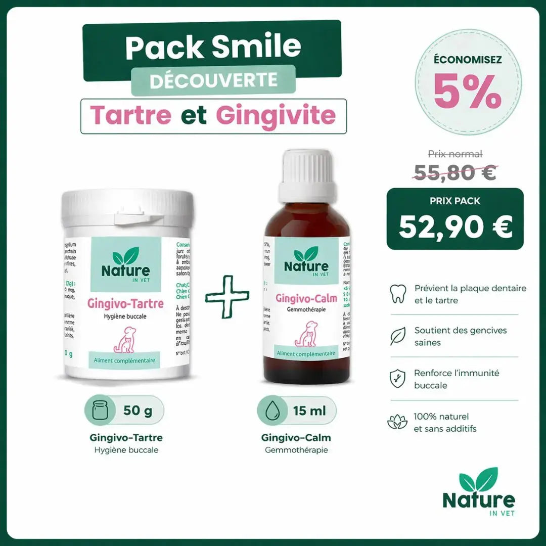 Pack Smile hygiène bucco-dentaire chien chat avec réduction 5%