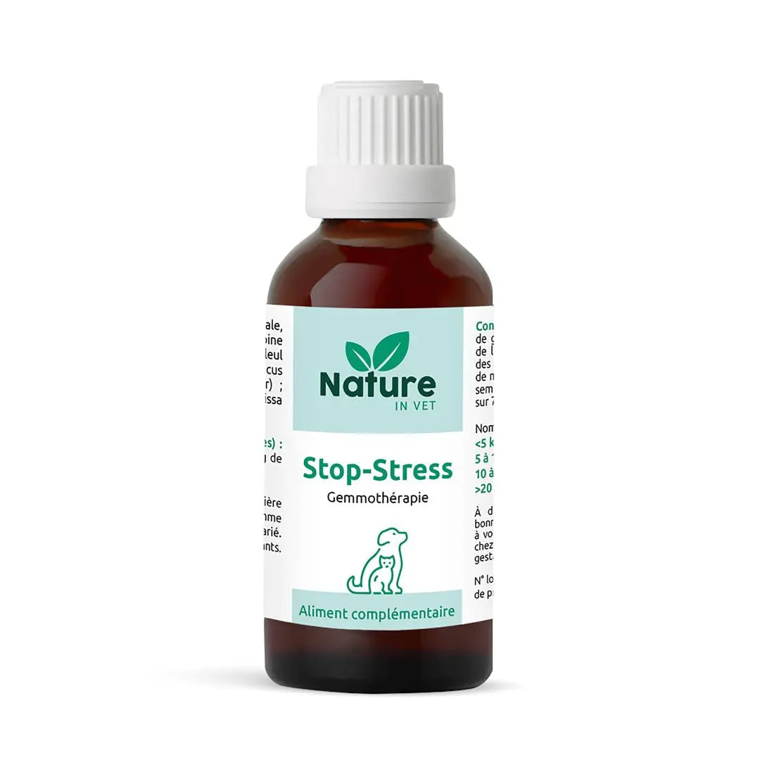 Stop Stress Nature in Vet complément naturel stress chien chat flacon