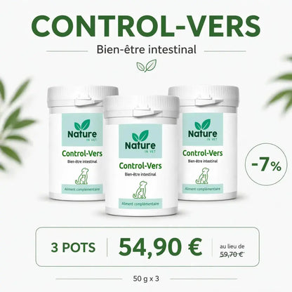 Control-Vers vermifuge naturel chien chat pas cher 